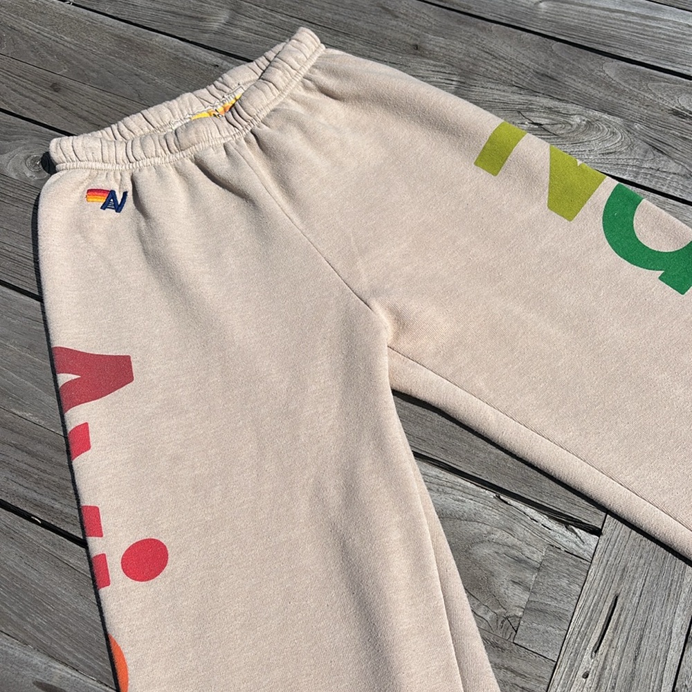 Aviator Nation 2 sand sweatpants size medium